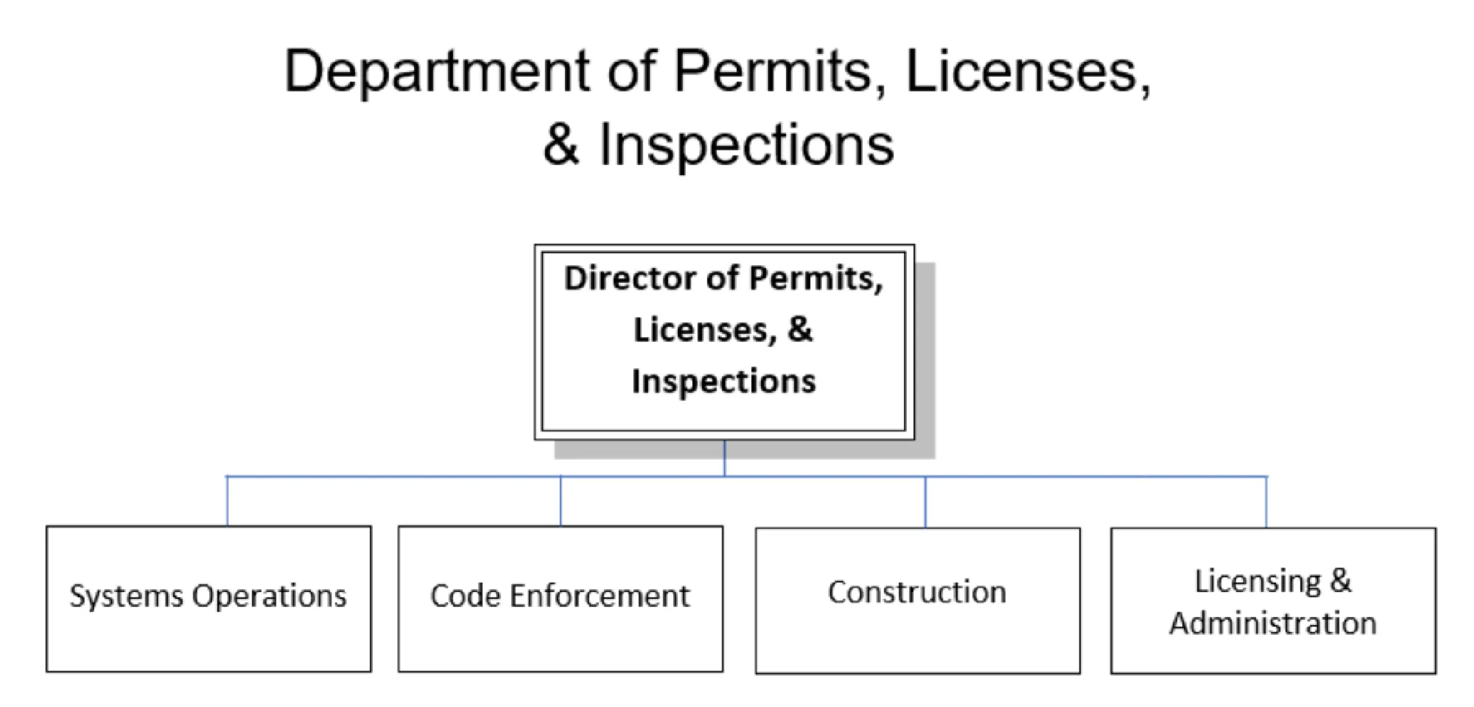 Figure for Department of Permits, Licenses, and Inspections
